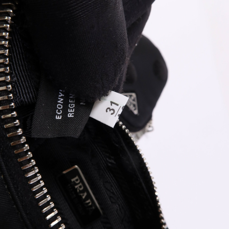 PRADA 尼龍/珠片Re-Edition 2005銀扣手挽肩背兩用袋-7