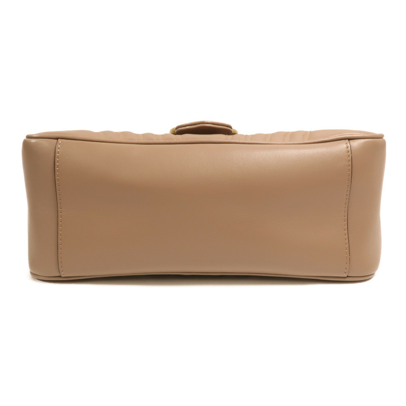 GUCCI 牛皮皮革GG Marmont Matelasse Small Top Handle金扣手挽肩背兩用袋-3