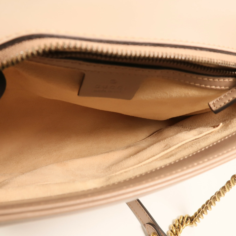 GUCCI 牛皮皮革GG Marmont Matelasse Small Top Handle金扣手挽肩背兩用袋-4