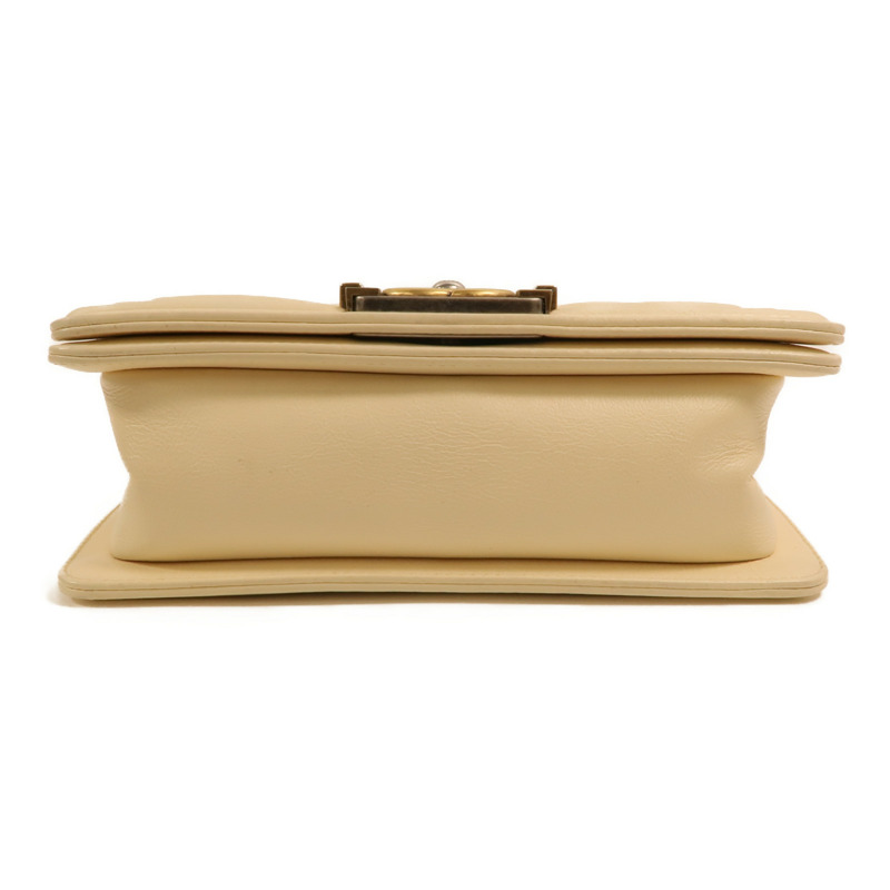 CHANEL 牛皮皮革Boy 20金扣鏈帶肩背袋-3