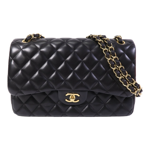 CHANEL 羊皮皮革Large Classic金扣鏈帶肩背袋