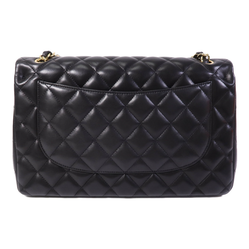 CHANEL 羊皮皮革Large Classic金扣鏈帶肩背袋-1