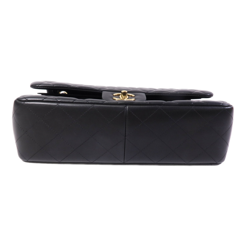 CHANEL 羊皮皮革Large Classic金扣鏈帶肩背袋-3