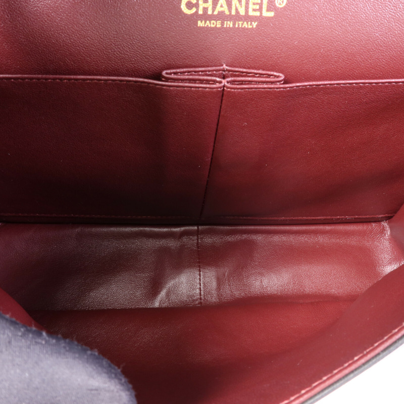 CHANEL 羊皮皮革Large Classic金扣鏈帶肩背袋-4