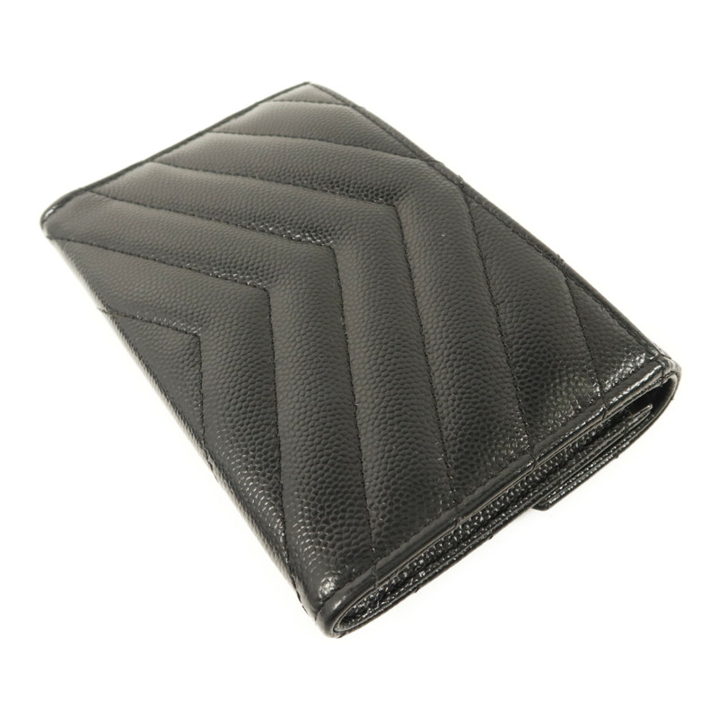 SAINT LAURENT 牛皮皮革Matelasse Small Envelope銀扣錢包-3