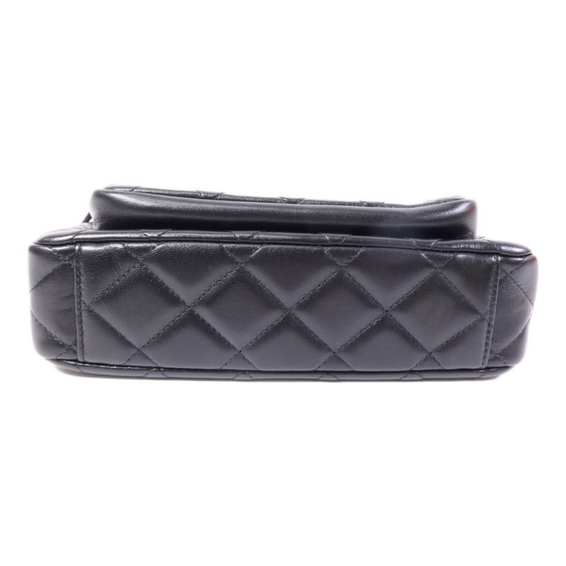 CHANEL 牛皮皮革Clutch With Chain金扣鏈帶肩背袋-3