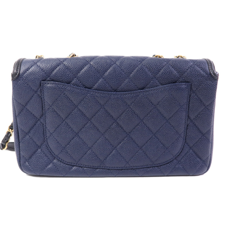 CHANEL 牛皮皮革CC Filigree金扣鏈帶肩背袋-1