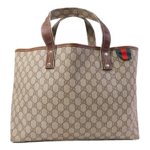 GUCCI 塗層帆布Tote Bag金扣手挽袋