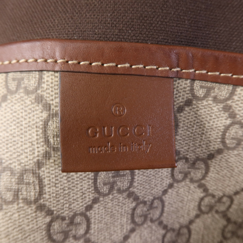 GUCCI 塗層帆布Tote Bag金扣手挽袋-5