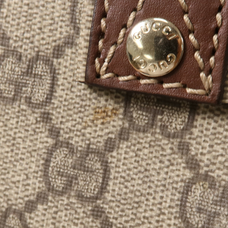 GUCCI 塗層帆布Tote Bag金扣手挽袋-6