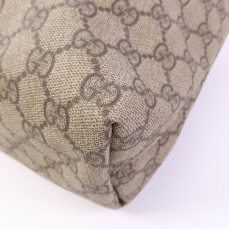 GUCCI 塗層帆布Tote Bag金扣手挽袋-9