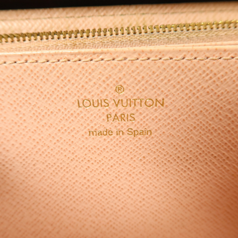 LOUIS VUITTON Damier Zipper Long Wallet金扣長錢包-5
