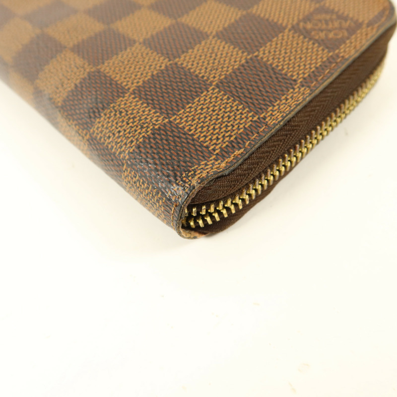 LOUIS VUITTON Damier Zipper Long Wallet金扣長錢包-11