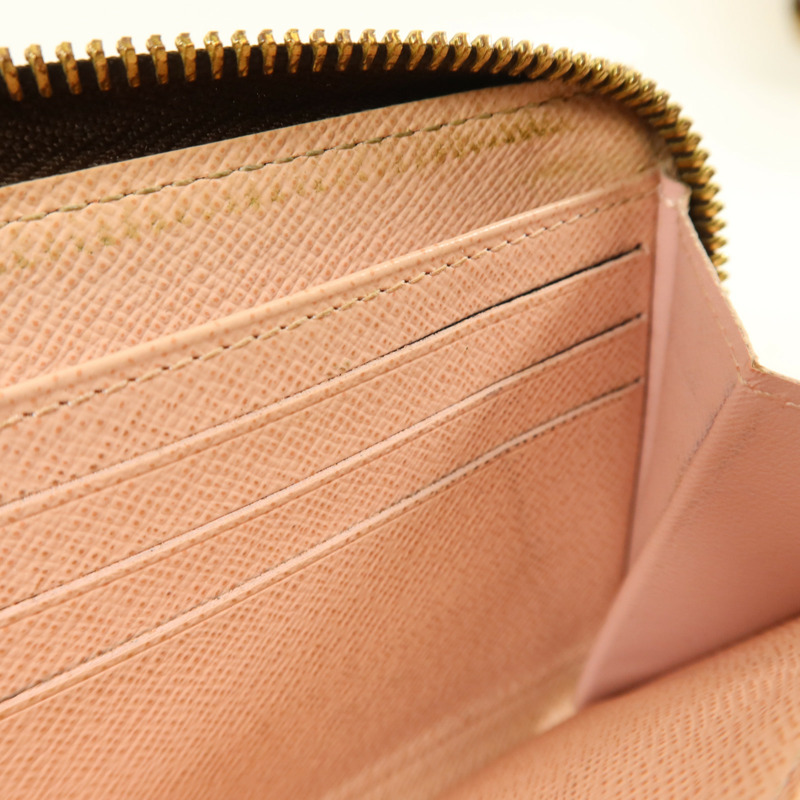 LOUIS VUITTON Damier Zipper Long Wallet金扣長錢包-16