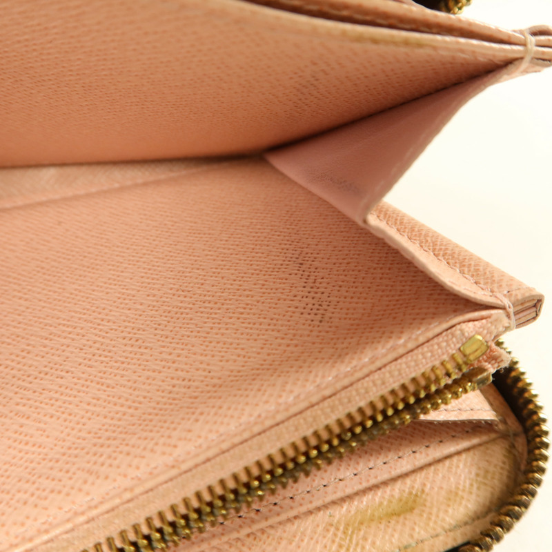 LOUIS VUITTON Damier Zipper Long Wallet金扣長錢包-17