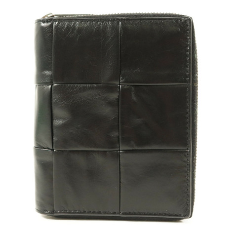 BOTTEGA VENETA 牛皮皮革Zip Around銀扣錢包
