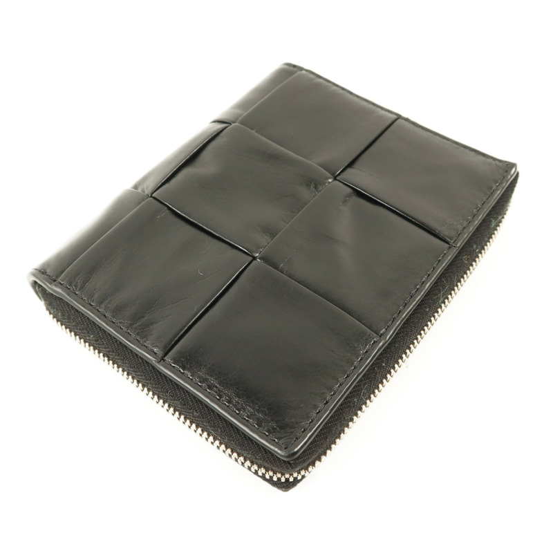 BOTTEGA VENETA 牛皮皮革Zip Around銀扣錢包-2