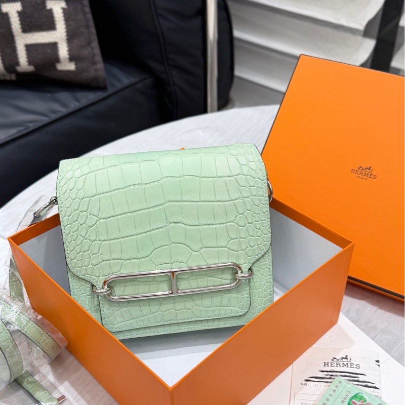 Hermes爱马仕 Roulis19 mini 6U薄荷绿-0
