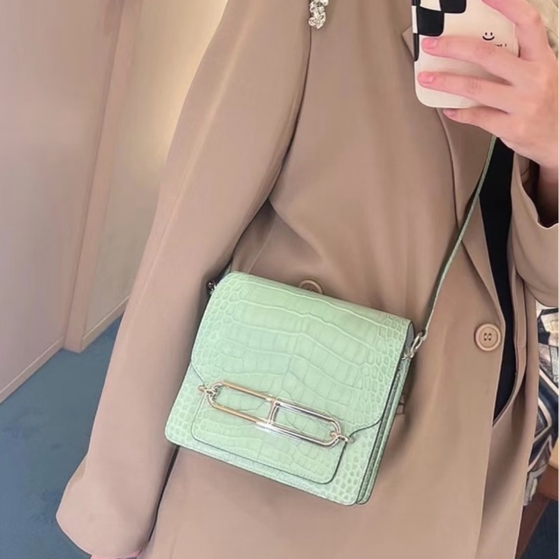 Hermes爱马仕 Roulis19 mini 6U薄荷绿-1