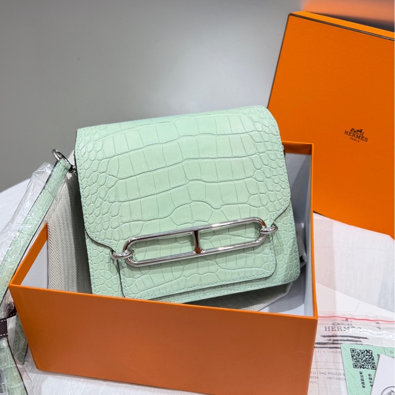 Hermes爱马仕 Roulis19 mini 6U薄荷绿-2