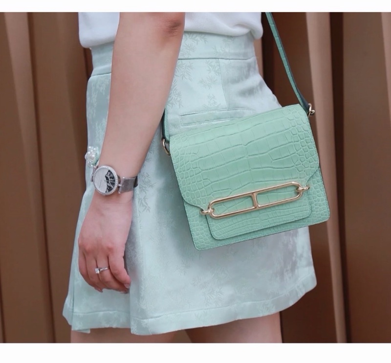 Hermes爱马仕 Roulis19 mini 6U薄荷绿-4