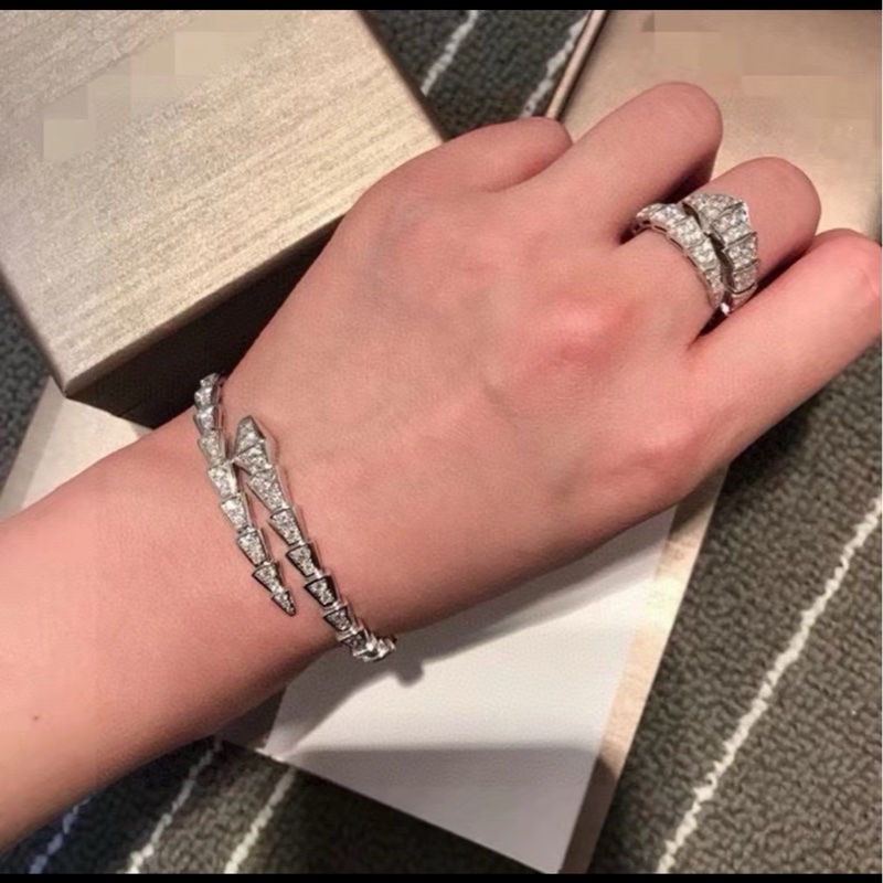 Bvlgari宝格丽满钻蛇镯-4