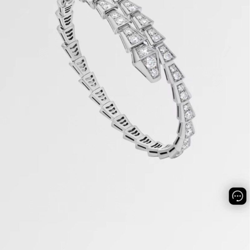 Bvlgari宝格丽满钻蛇镯-6