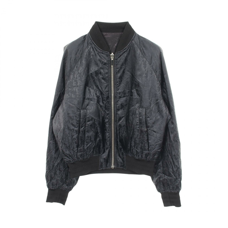Dior Oblique Blouson 其他夾克 尼龍 海軍藍 二手 男士-0