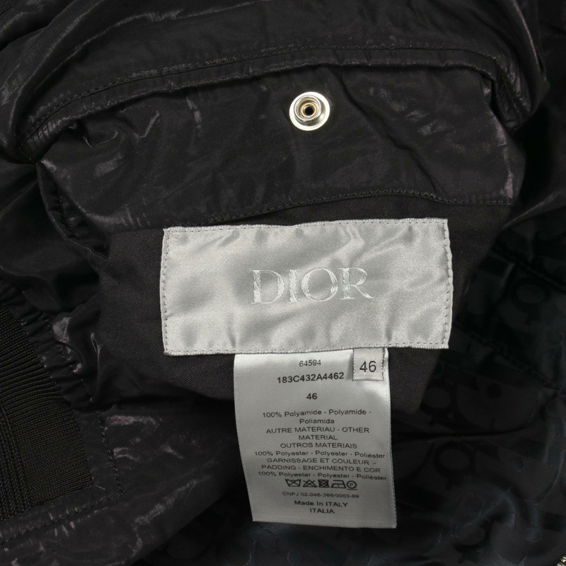 Dior Oblique Blouson 其他夾克 尼龍 海軍藍 二手 男士-3