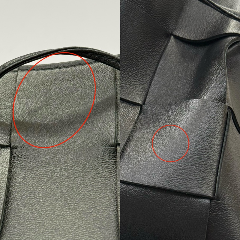 BOTTEGA VENETA 寶緹嘉 黑色編織皮革水桶包 CASSETTE DRAWSTRING-8