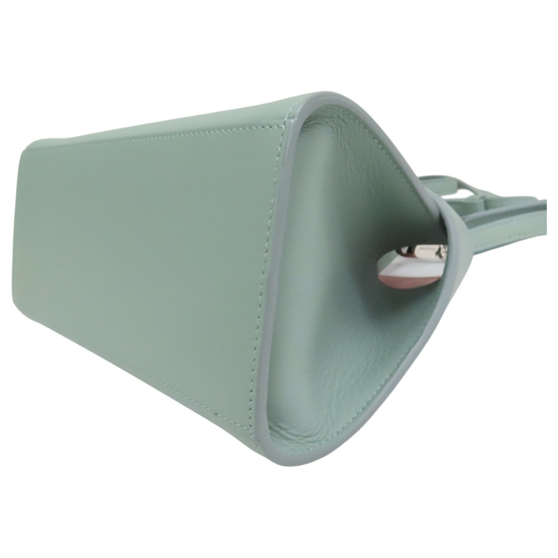 綠色  牛皮 HUG Mini 肩背包【Salvatore Ferragamo 費拉格慕】 215975-11