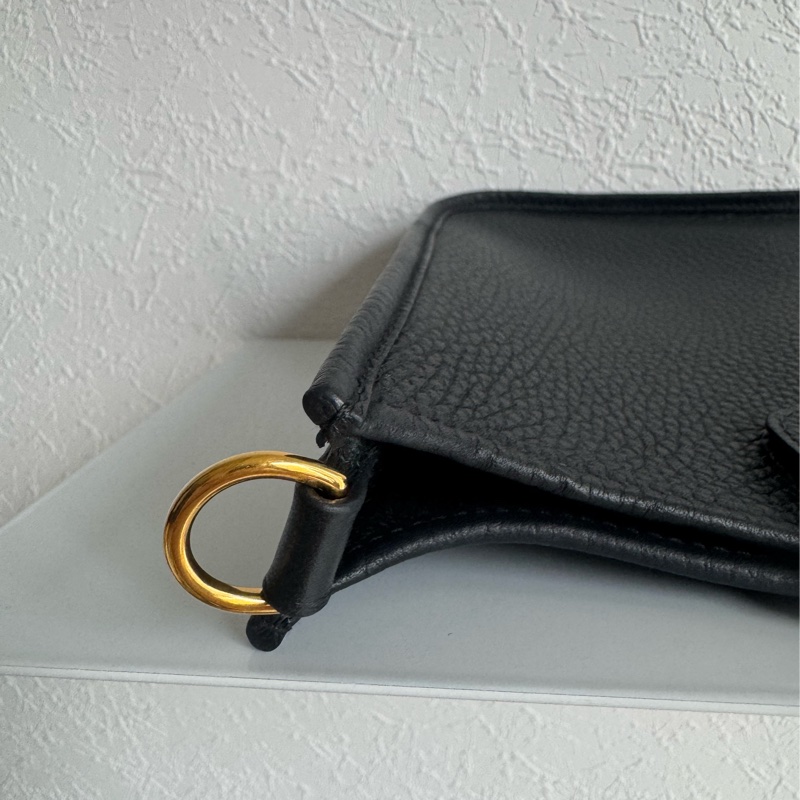 Hermes黑色金釦mini evelyne 經典❤️‍🔥❤️‍🔥-13