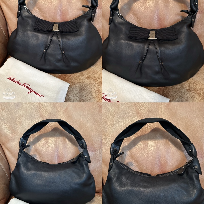 未使用 經典Salvatore Ferragamo肩背包-1