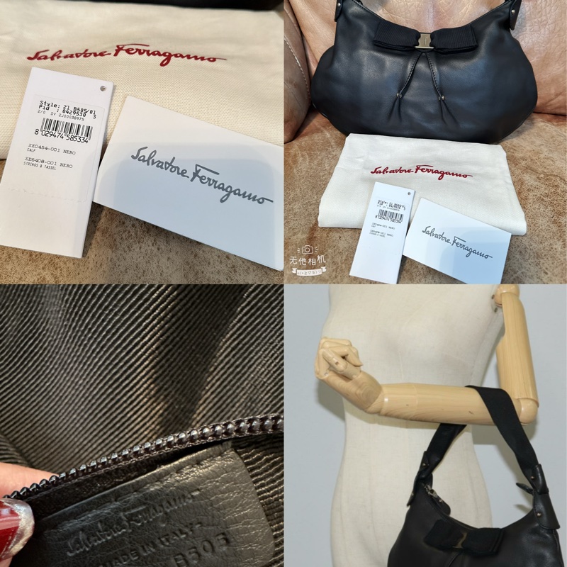 未使用 經典Salvatore Ferragamo肩背包-2