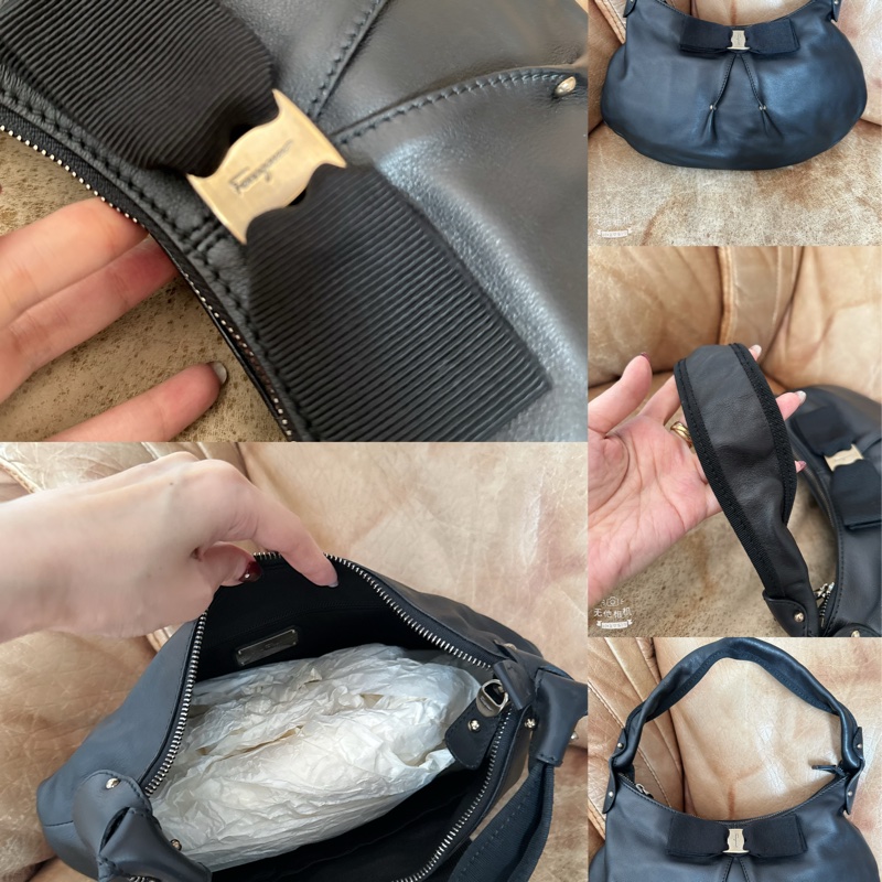 未使用 經典Salvatore Ferragamo肩背包-6