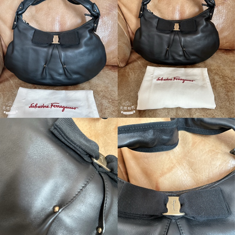 未使用 經典Salvatore Ferragamo肩背包-9