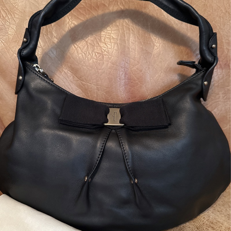 未使用 經典Salvatore Ferragamo肩背包-13