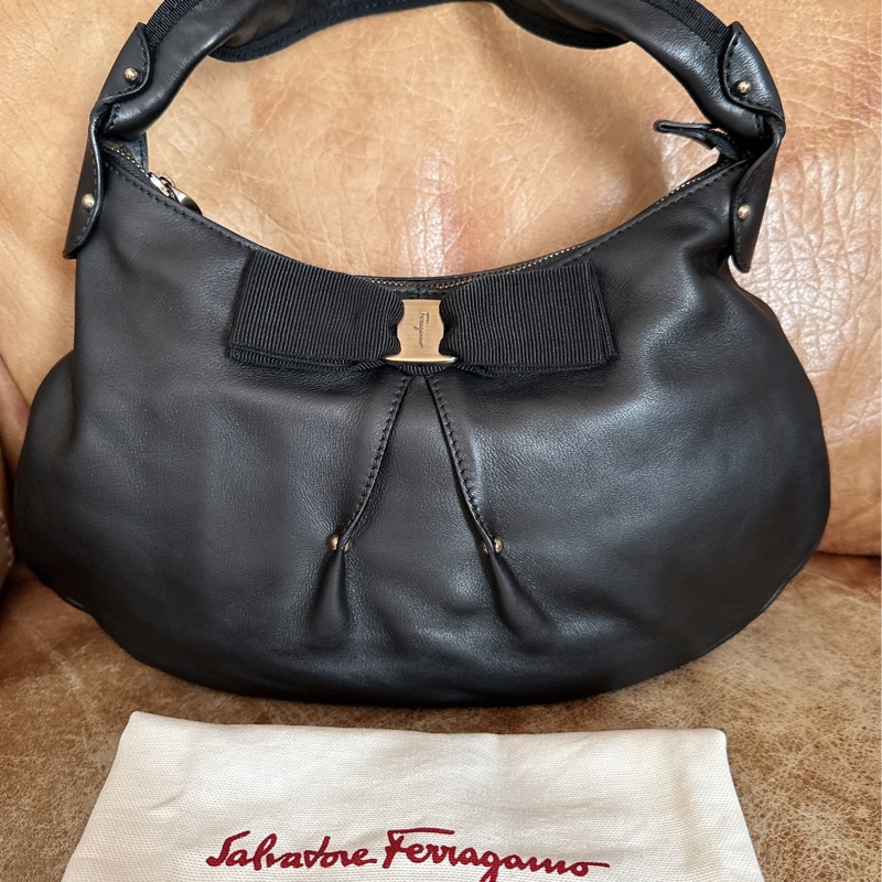 未使用 經典Salvatore Ferragamo肩背包-18