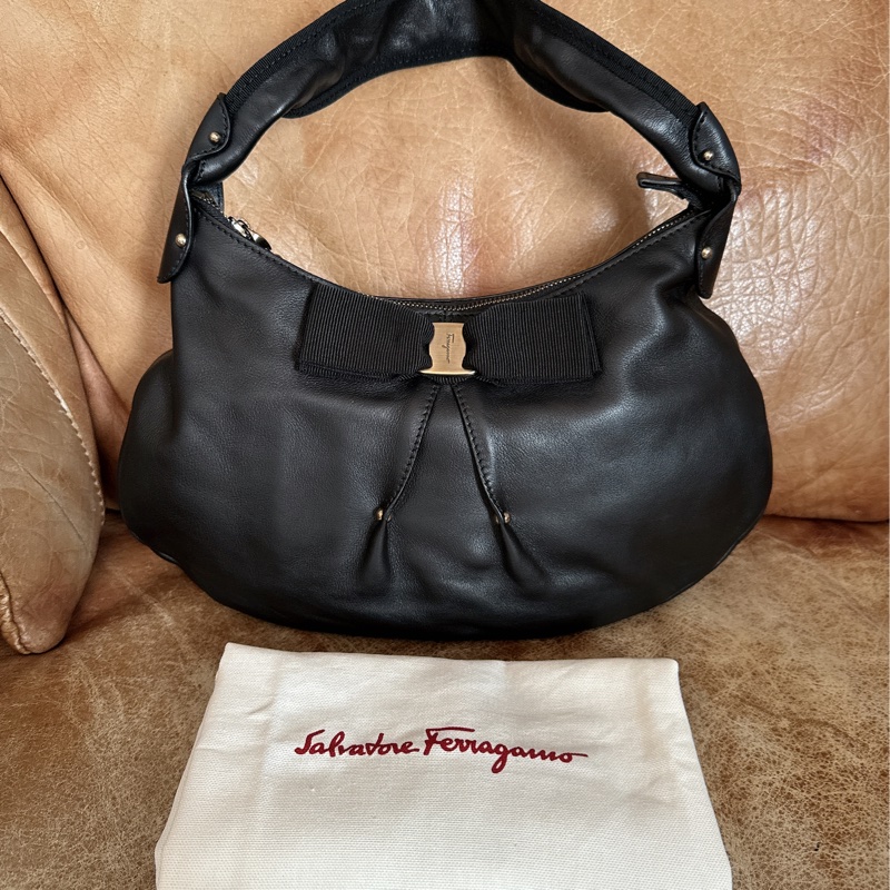 未使用 經典Salvatore Ferragamo肩背包-19