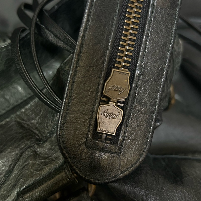 BALENCIAGA MEDIUM LE CITY 黑色中號小釦City機車包-14