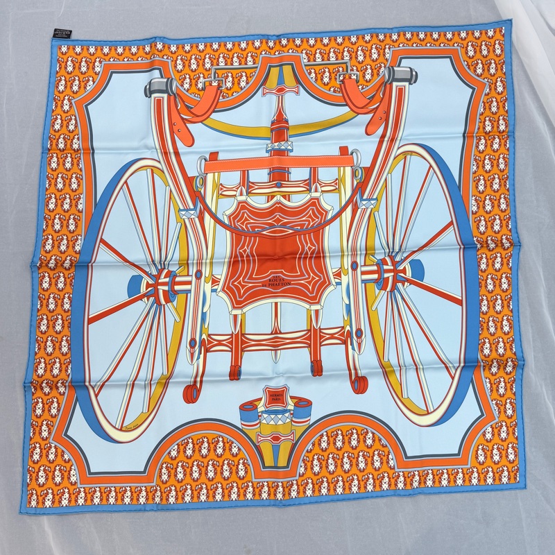 閒置新✨Hermes 法厄同之輪方巾-1