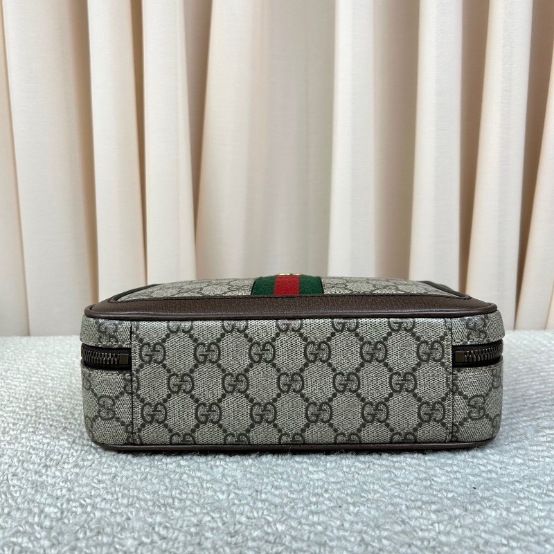 Gucci古馳經典雙G ophidia老花相機包 經典老花圖案 紅綠織帶裝飾 金色五金 可單肩可斜挎可手提 多種背法隨意切換 凹造型拍照很出片 包型正 容量實用 日常通勤百搭-4