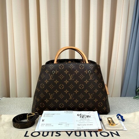 nj wll LV路易威登Montaigne經典老花蒙田手提單肩包 容量大 實用性強 百搭神器 單肩手提斜挎都可 可鹽可甜