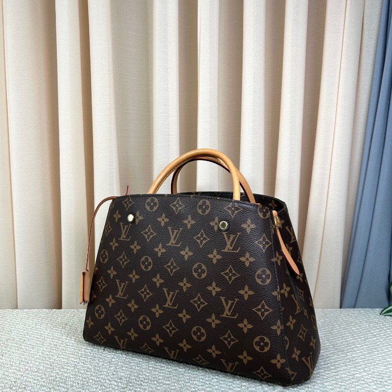 nj wll LV路易威登Montaigne經典老花蒙田手提單肩包 容量大 實用性強 百搭神器 單肩手提斜挎都可 可鹽可甜-3