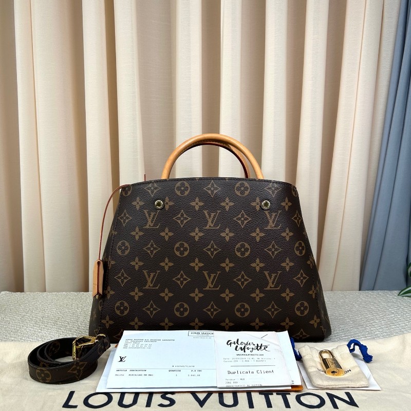 nj wll LV路易威登Montaigne經典老花蒙田手提單肩包 容量大 實用性強 百搭神器 單肩手提斜挎都可 可鹽可甜-5