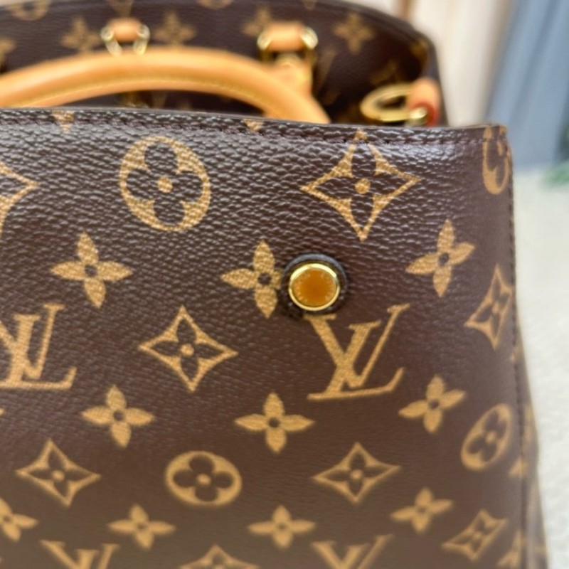 nj wll LV路易威登Montaigne經典老花蒙田手提單肩包 容量大 實用性強 百搭神器 單肩手提斜挎都可 可鹽可甜-18