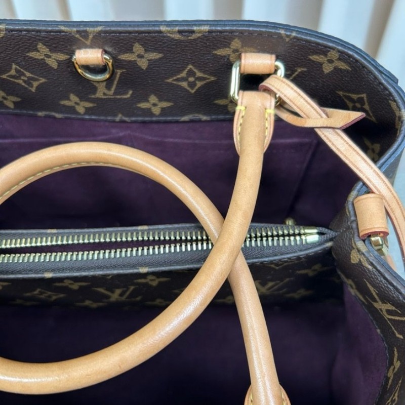 nj wll LV路易威登Montaigne經典老花蒙田手提單肩包 容量大 實用性強 百搭神器 單肩手提斜挎都可 可鹽可甜-22