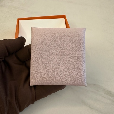 Hermes Bastia 粉色零錢包