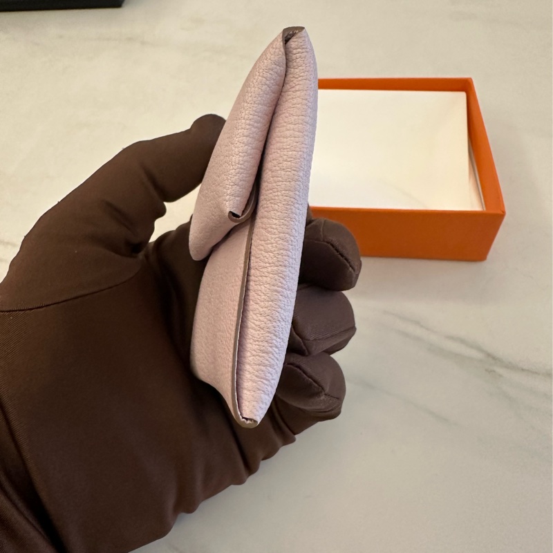 Hermes Bastia 粉色零錢包-2