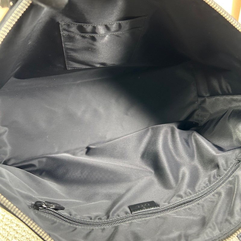 Gucci古馳 Ophidia老花托特包 經典紅綠織帶 米色GG Supreme帆布 黑色皮邊 內裡乾淨 有肩帶 可單肩可斜挎可手提 容量大 日常通勤、出門都很實用-11